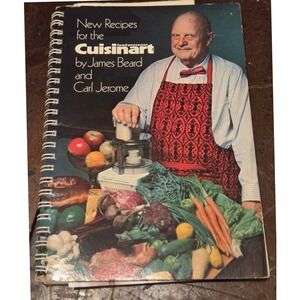 Cuisinart New Recipes Cookbook James Beard C.Jerome 1978 Vintage Bonus Pamphlet